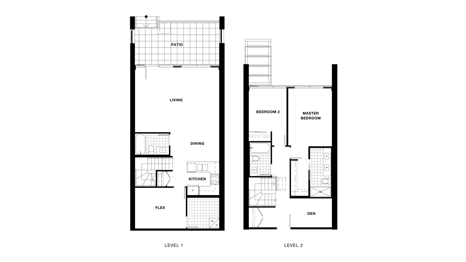 Townhouse 01, 02, 03 floor plan at Torino Pinnacle Living at Capstan Village by Pinnacle International in Richmond, British Columbia
