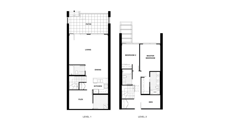 The Townhouse 01, 02, 03 new home model plan at the Torino Pinnacle Living at Capstan Village by Pinnacle International in Richmond