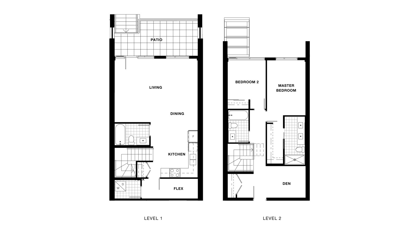 Townhouse 25, 26 floor plan at Torino Pinnacle Living at Capstan Village by Pinnacle International in Richmond, British Columbia