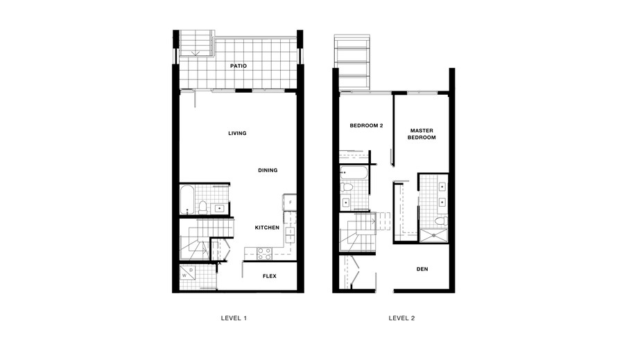 The Townhouse 25, 26 new home model plan at the Torino Pinnacle Living at Capstan Village by Pinnacle International in Richmond