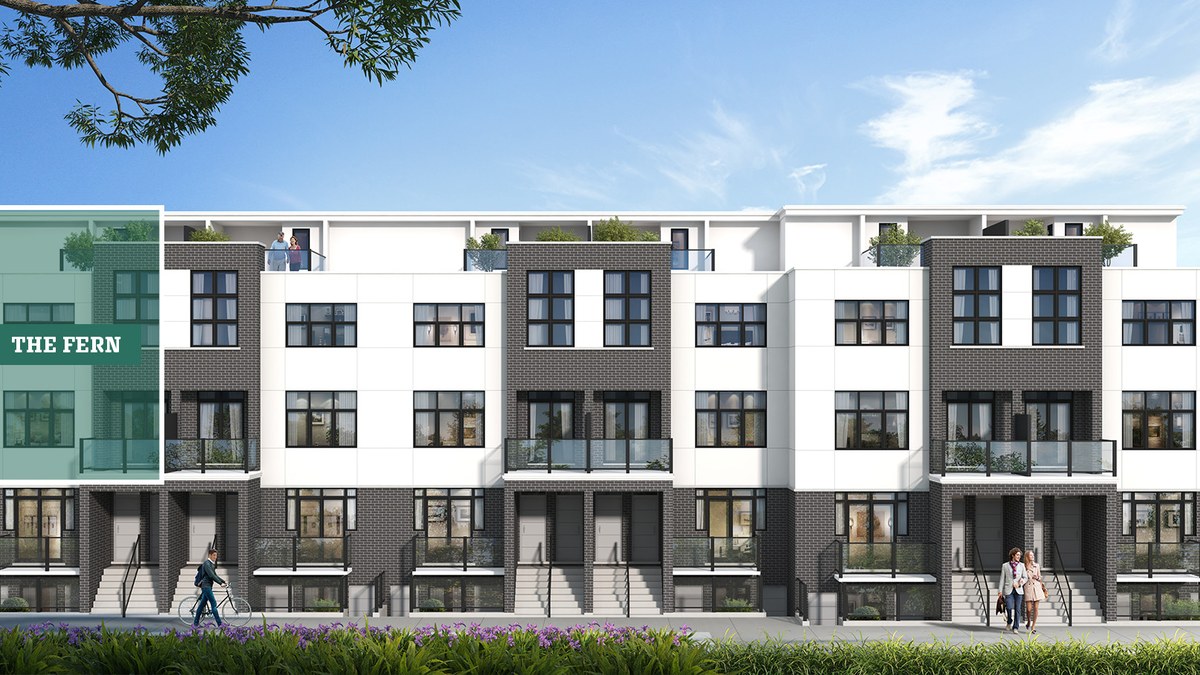 The Fern floor plan at Viva Towns by Polocorp in Kitchener, Ontario