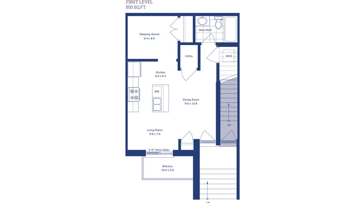 The Musa floor plan at Viva Towns by Polocorp in Kitchener, Ontario