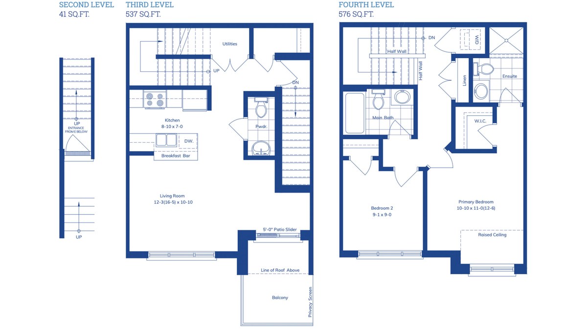 The Orchid floor plan at Viva Towns by Polocorp in Kitchener, Ontario