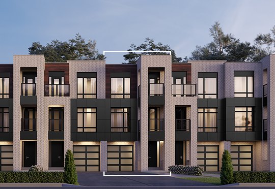 The TH-1 new home model plan at the SXSW by Primont Homes in Vaughan