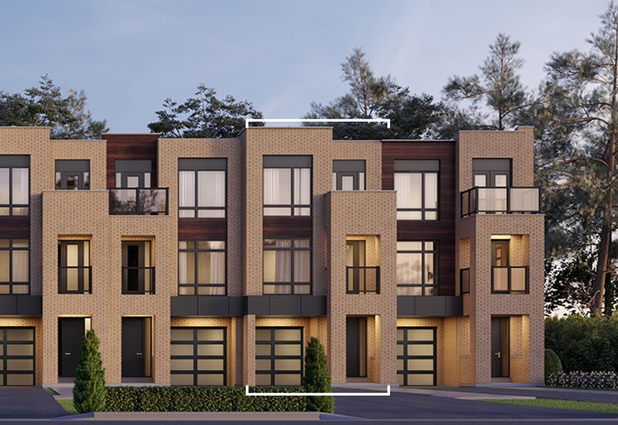 TH-2 floor plan at SXSW by Primont Homes in Vaughan, Ontario