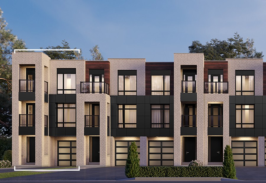 TH-3 floor plan at SXSW by Primont Homes in Vaughan, Ontario