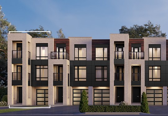 The TH-3 new home model plan at the SXSW by Primont Homes in Vaughan