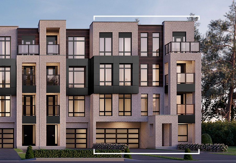 TH-4 floor plan at SXSW by Primont Homes in Vaughan, Ontario