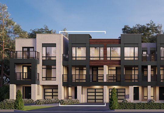 The UT-1 new home model plan at the SXSW by Primont Homes in Vaughan