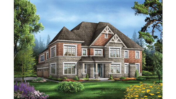 The Quaker new home model plan at the Anchor Woods by Regal Crest Homes in Holland Landing