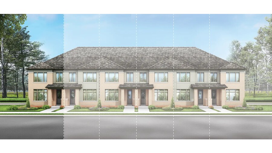 Macdonald End floor plan at Mayfield Village by Regal Crest Homes in Brampton, Ontario