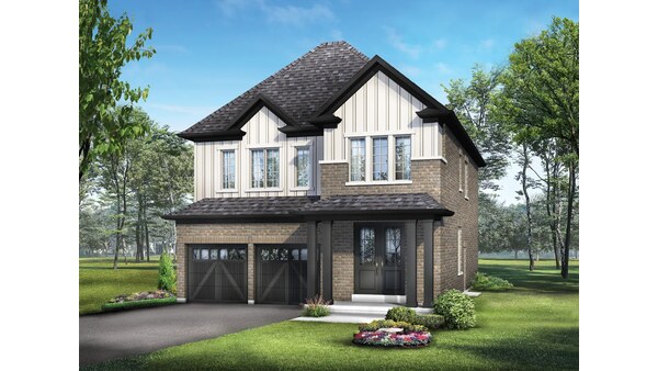 The Harris new home model plan at the Mayfield Village by Regal Crest Homes in Brampton