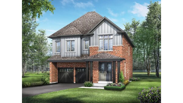 The Carr new home model plan at the Mayfield Village by Regal Crest Homes in Brampton