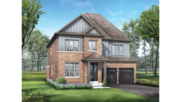 The Milne new home model plan at the Mayfield Village by Regal Crest Homes in Brampton