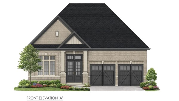 The Medina new home model plan at the Simcoe Landing by Regal Crest Homes in Keswick