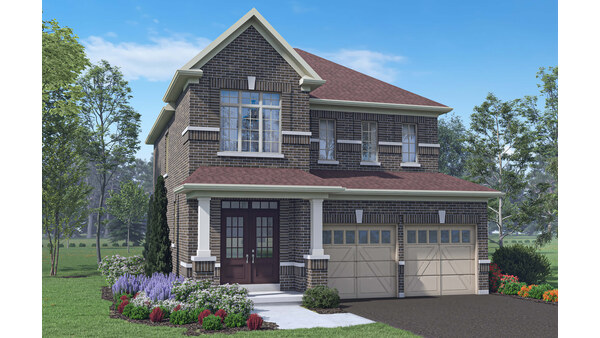 The Sutton new home model plan at the Simcoe Landing by Regal Crest Homes in Keswick