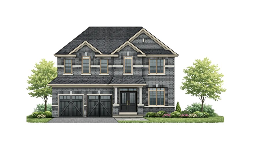 Langford floor plan at Simcoe Landing by Regal Crest Homes in Keswick, Ontario