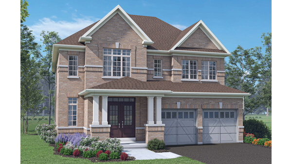 The Cedarbrae new home model plan at the Simcoe Landing by Regal Crest Homes in Keswick