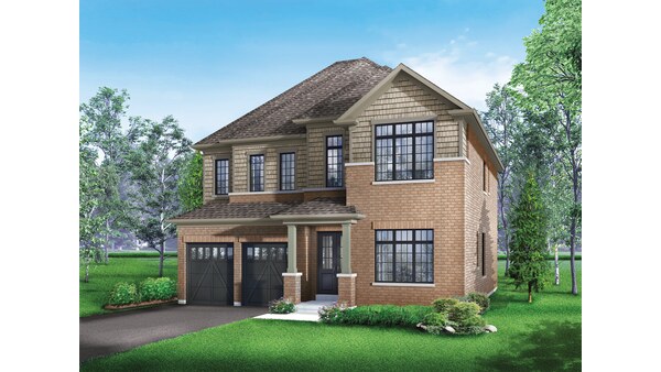 The Meridian new home model plan at the South Barrie by Regal Crest Homes in Barrie