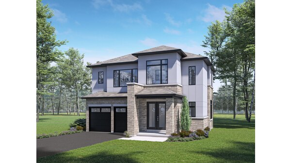 The Matheson Side Upgrade new home model plan at the Upper Caledon East by Regal Crest Homes in Caledon
