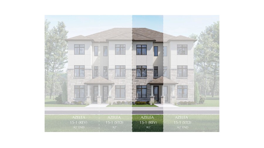 Azalea floor plan at Victoria Grand by Regal Crest Homes in Markham, Ontario
