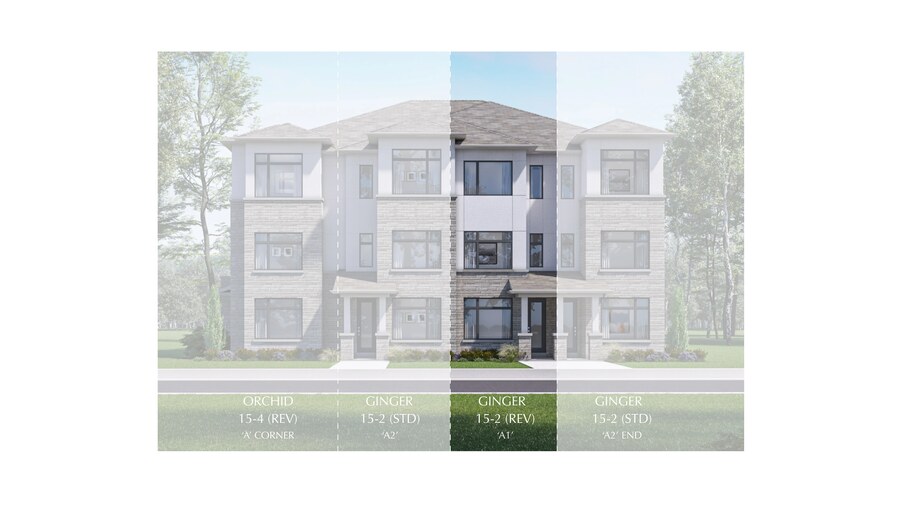 Ginger floor plan at Victoria Grand by Regal Crest Homes in Markham, Ontario