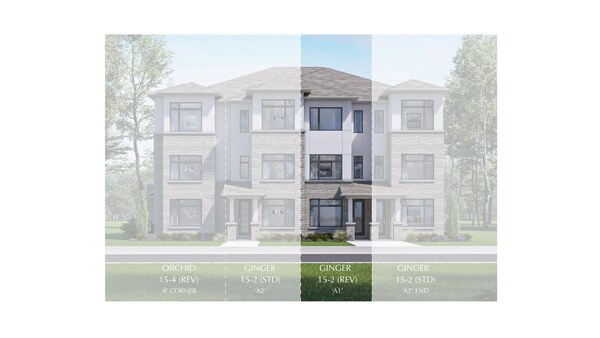 The Ginger new home model plan at the Victoria Grand by Regal Crest Homes in Markham