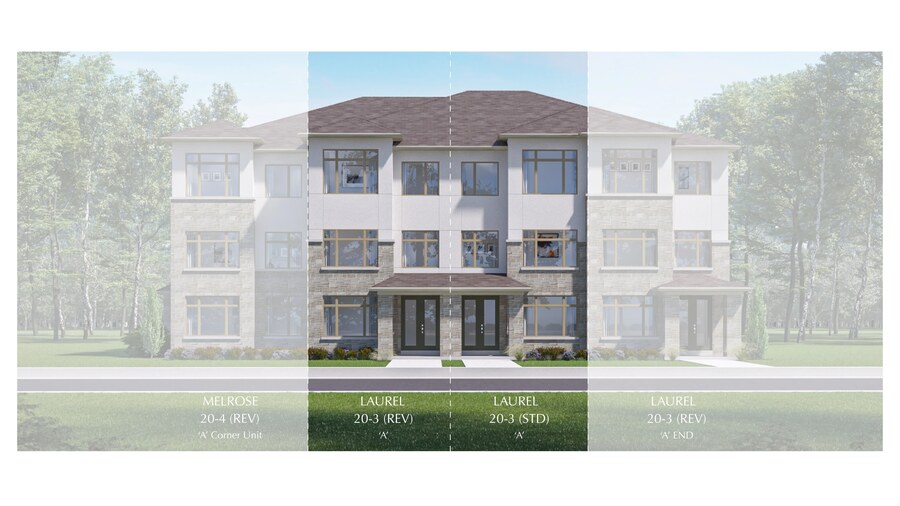 Laurel floor plan at Victoria Grand by Regal Crest Homes in Markham, Ontario
