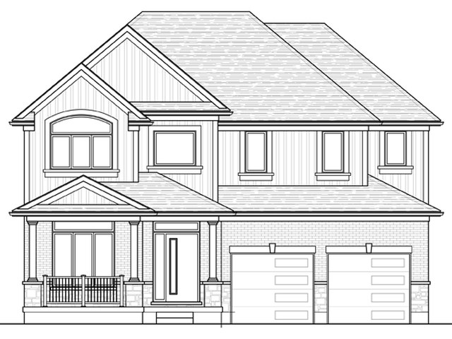 The Terrace new home model plan at the Meadowlily by Rembrandt Homes in London