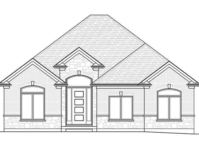 The Vista new home model plan at the Meadowlily by Rembrandt Homes in London