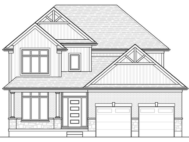 The Edge new home model plan at the Meadowlily by Rembrandt Homes in London