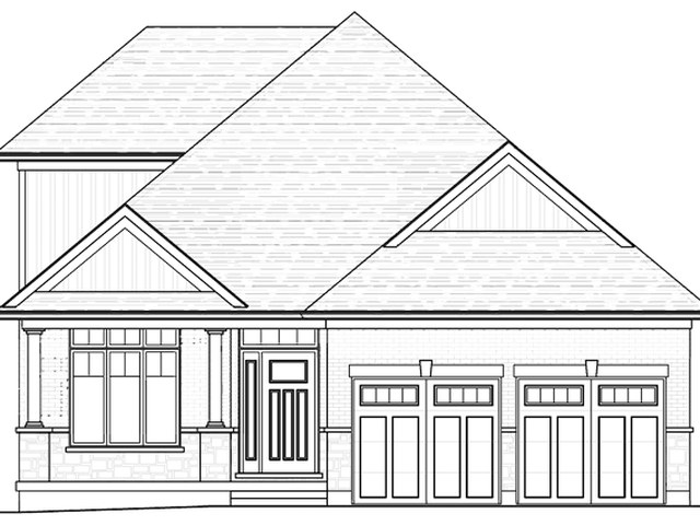 The Newport new home model plan at the Rembrandt Walk by Rembrandt Homes in London
