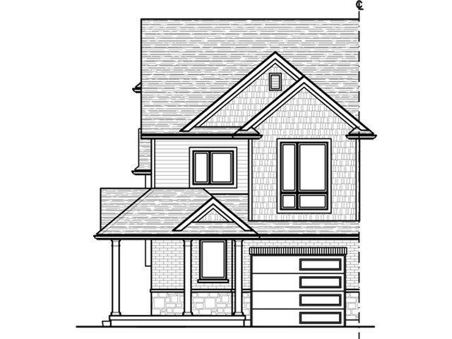 The Ryndam Side Entry new home model plan at the The Nest 2 by Rembrandt Homes in London