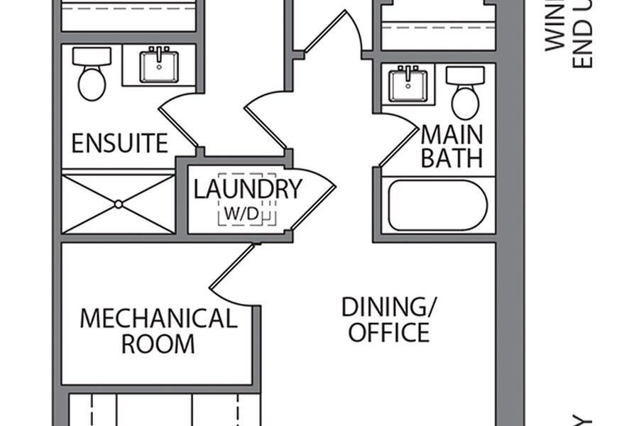 The Chelsea floor plan at Argyle Village by Reid's Heritage Homes in Guelph, Ontario