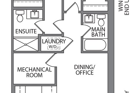 The The Chelsea new home model plan at the Argyle Village by Reid's Heritage Homes in Guelph