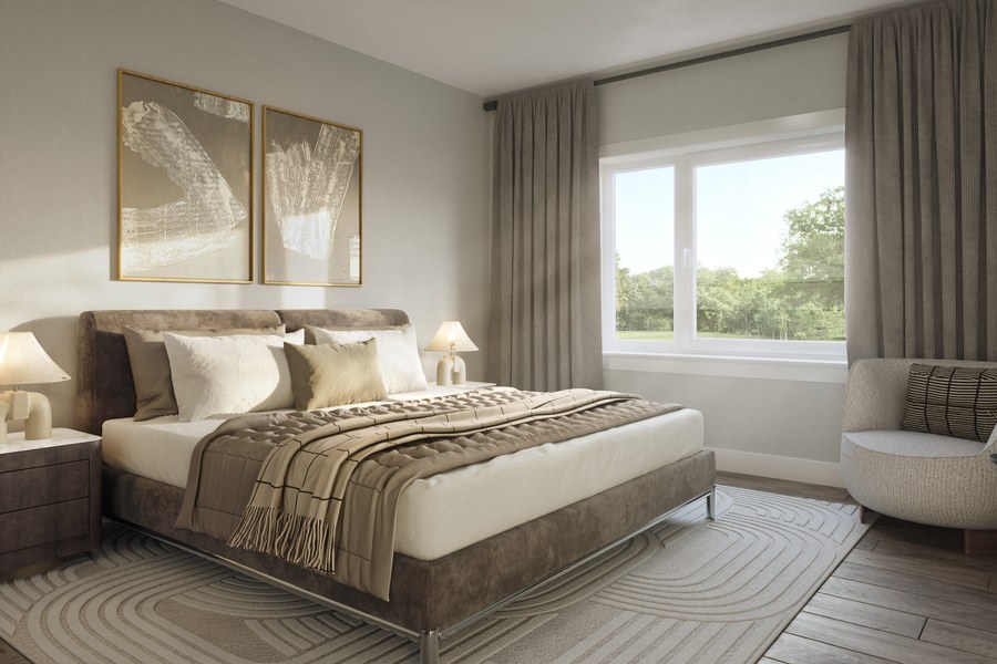 Interior Unit floor plan at The Grove at Cobble Beach by Reid's Heritage Homes in Owen Sound, Ontario