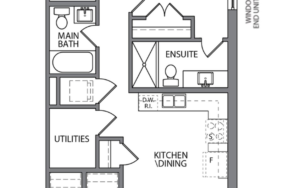 The Madison floor plan at Modal at Main by Reid's Heritage Homes in Cambridge, Ontario