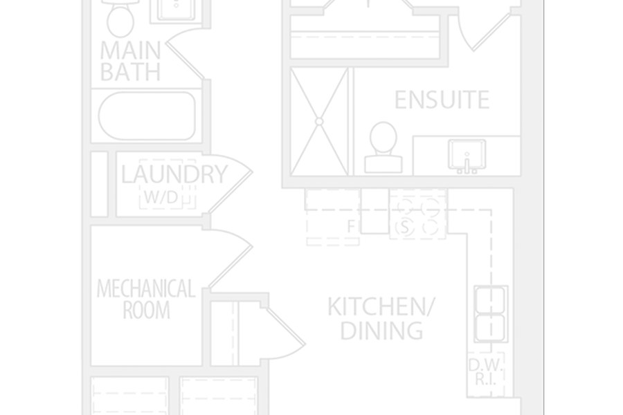 The Kennedy floor plan at Modal at Main by Reid's Heritage Homes in Cambridge, Ontario