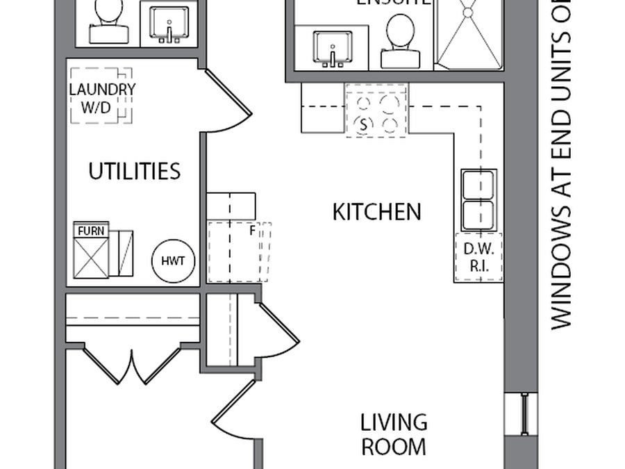 The Claire floor plan at The Block on Clair by Reid's Heritage Homes in Guelph, Ontario