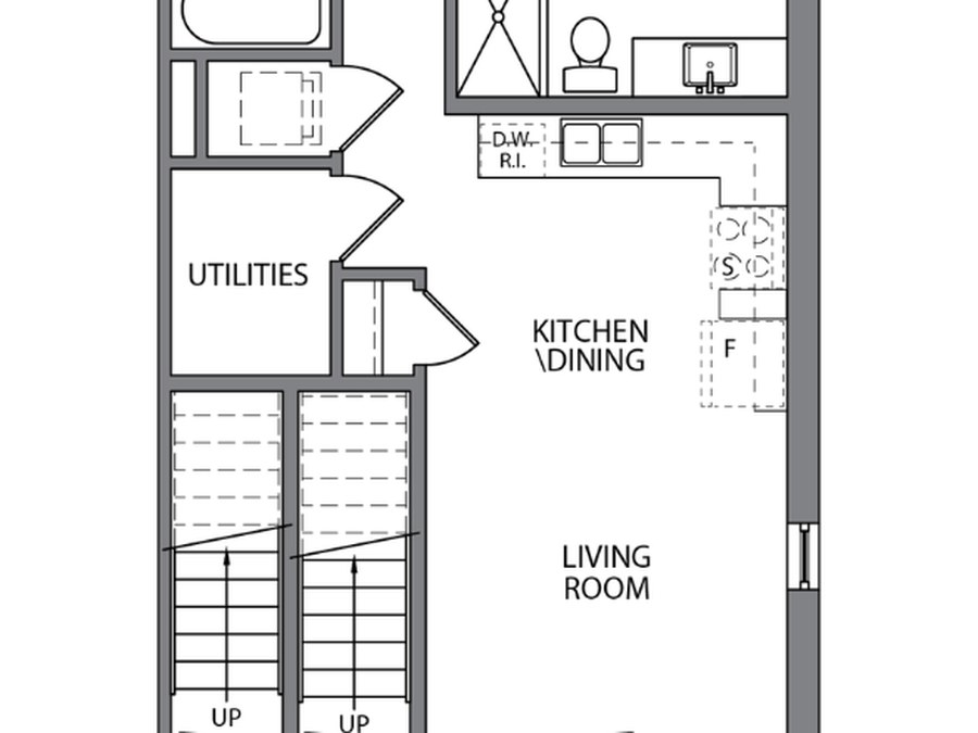 The Madison floor plan at The Block on Clair by Reid's Heritage Homes in Guelph, Ontario