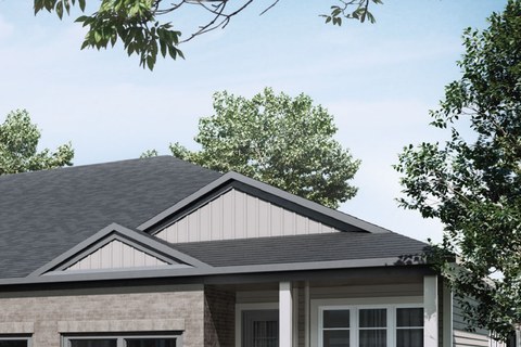 The The Willow Exterior new home model plan at the Poet and Perth by Reid's Heritage Homes in Stratford