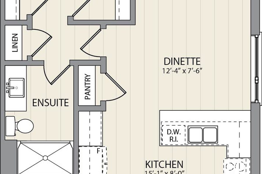 The Aurora Exterior floor plan at Poet and Perth by Reid's Heritage Homes in Stratford, Ontario
