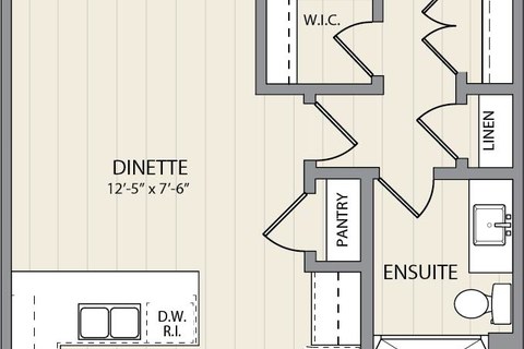 The The Glenn Interior new home model plan at the Poet and Perth by Reid's Heritage Homes in Stratford