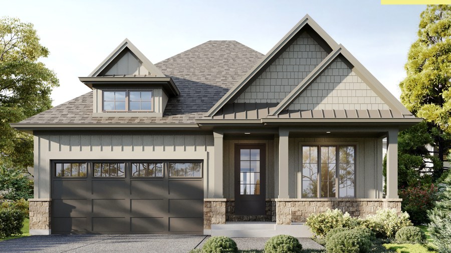 The Bancroft new home model plan at the Forest Park by Rinaldi Homes in Pelham