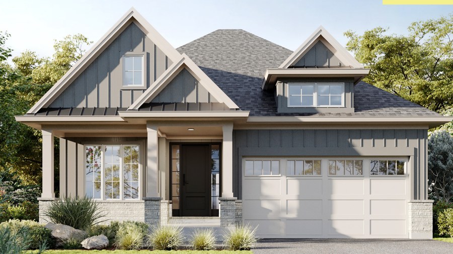 The Cascade new home model plan at the Forest Park by Rinaldi Homes in Pelham