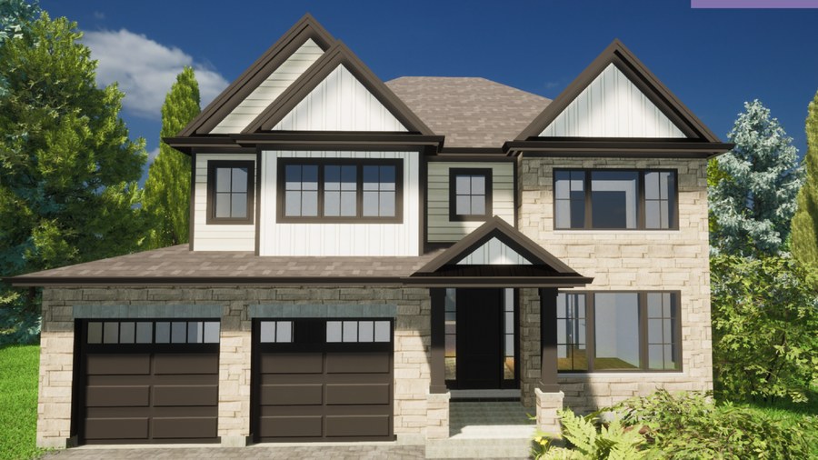 The Edgewood new home model plan at the Forest Park by Rinaldi Homes in Pelham