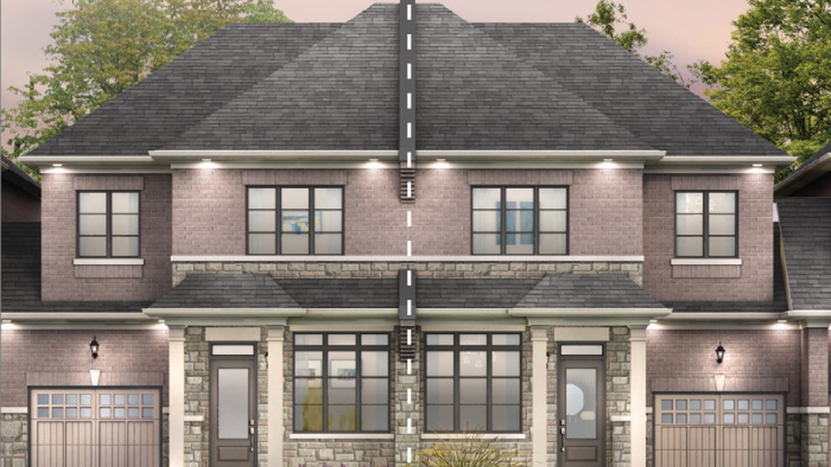 Rose Garden Elevation A floor plan at Mayfield Village by Royal Pine Homes in Brampton, Ontario