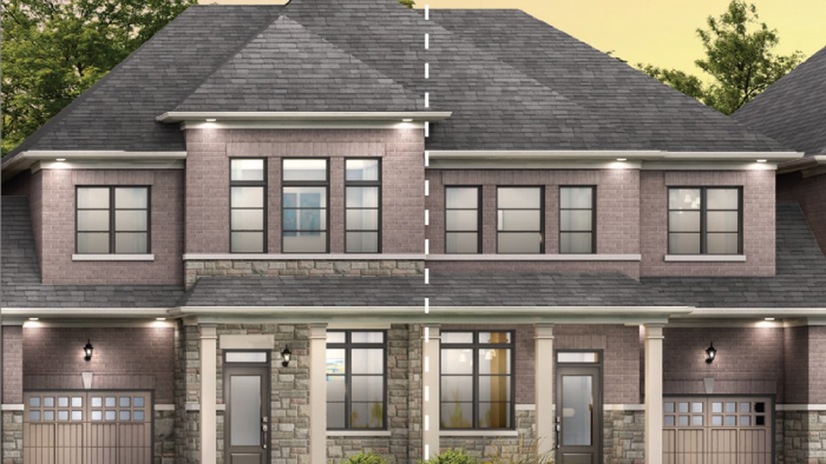 Rose Petal Elevation A floor plan at Mayfield Village by Royal Pine Homes in Brampton, Ontario