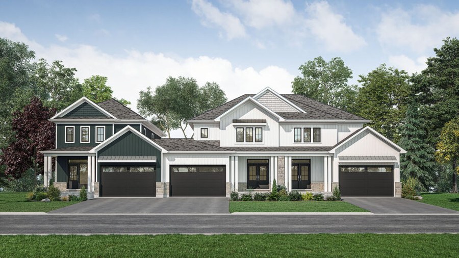 Bungalow Townhome 1401 End Unit floor plan at Harbourtown Village by Silvergate Homes in Fort Erie, Ontario
