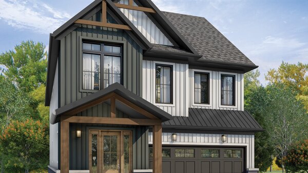 The Valleycrest new home model plan at the Brooklin Trails by Sorbara in Brooklin